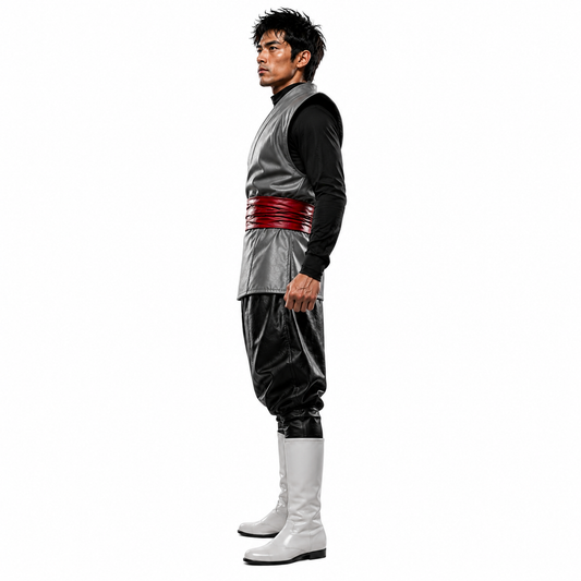 Anime Inspired Goku Black Leather Cosplay Costume - Premium Handcrafted Unisex Dragon Ball Super Outfit