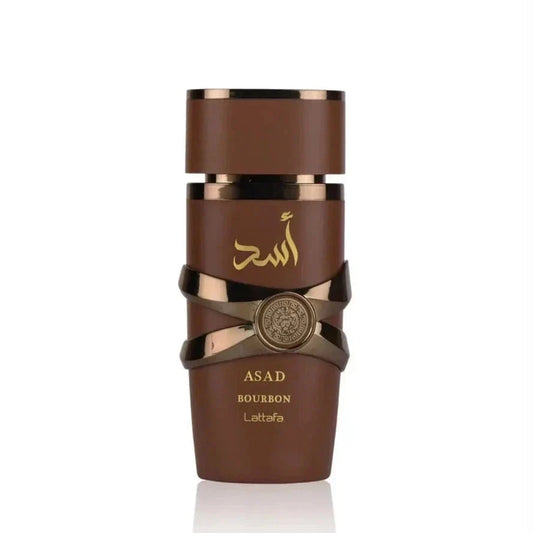 Lattafa Asad Bourbon Eau de Parfum Spray for Men 3.4 oz (100ml)