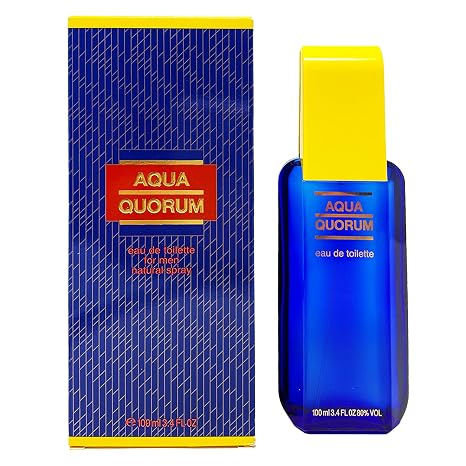 Antonio Puig Aqua Quorum Eau de Toilette for Men | Fresh Aromatic Cologne Spray | 3.4 oz