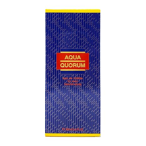 Antonio Puig Aqua Quorum Eau de Toilette for Men | Fresh Aromatic Cologne Spray | 3.4 oz