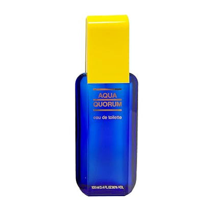 Antonio Puig Aqua Quorum Eau de Toilette for Men | Fresh Aromatic Cologne Spray | 3.4 oz