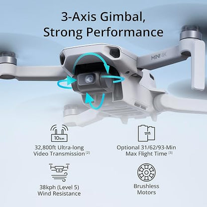 DJI Mini 4K, Drone With 4K UHD Camera, Under 249 g