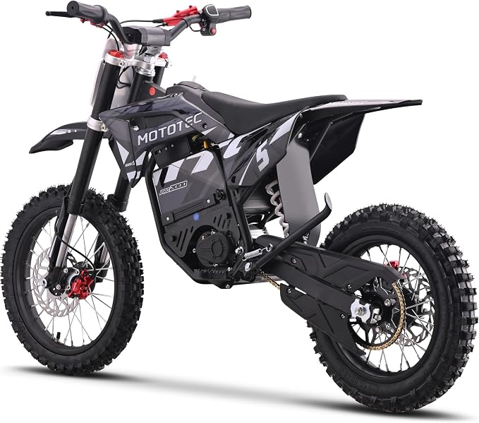 Moto 60v 2000w Pro Electric Dirt Bike Lithium Grey