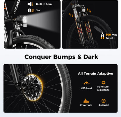 EB5 Electric Bike for Adults 26" tire with 1000W Peak Motor