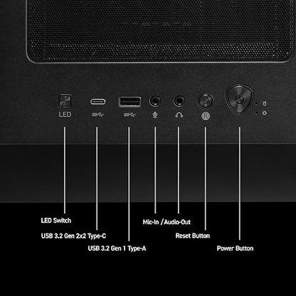 msi Codex Z2 Gaming Desktop, AMD R7-8700F, RTX 5070, 32GB DDR5, 2TB SSD