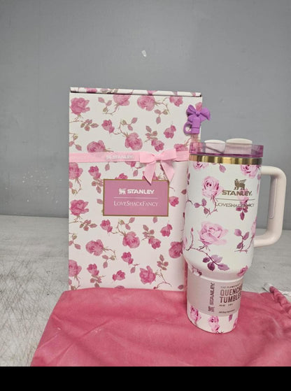 Stanley Quencher H2.0 FlowState 40oz Tumbler LoveShackFancy Floral Edition with Gift Box